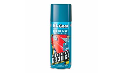 Очиститель кузова Hi-Gear Bag & Tar Cleaner Professional, пенный, от следов насекомых, гудрона и дорожного налёта, аэрозоль 340г, арт. HG5625