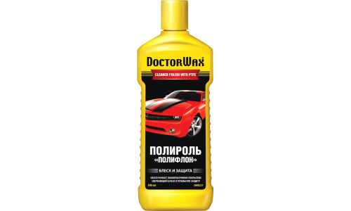 Полироль кузова Doctor Wax Cleaner Polish With PTFE, с тефлоном и воском карнауба, бутылка 236мл, арт. DW8227