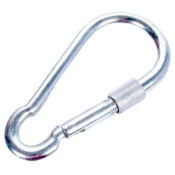 Карабин большой, с фиксатором, Ø14x160мм Карабин большой, с фиксатором, Ø14x160мм