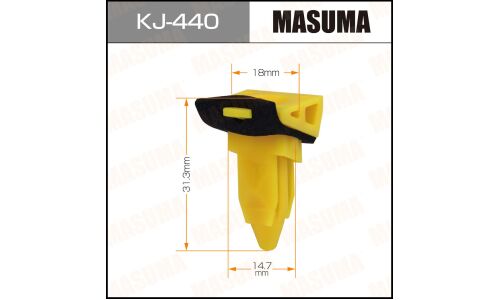 Клипса крепёжная бампера Masuma, для Lexus, Toyota, арт. KJ-440