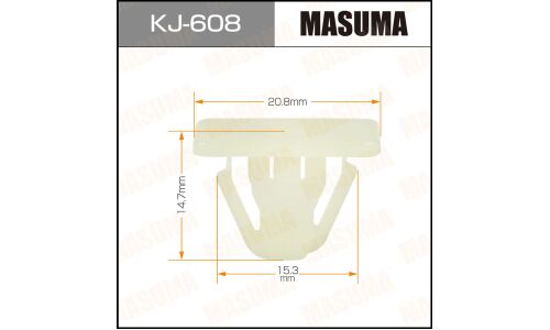 Клипса крепёжная решетки радиатора Masuma, для Nissan, арт. KJ-608