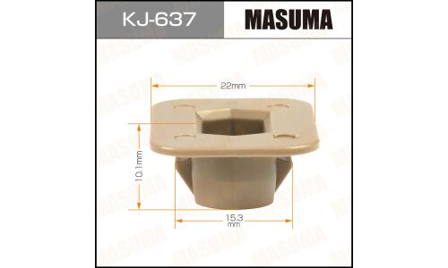Клипса крепежная Masuma KJ-637 (OEM 62318-65F00)