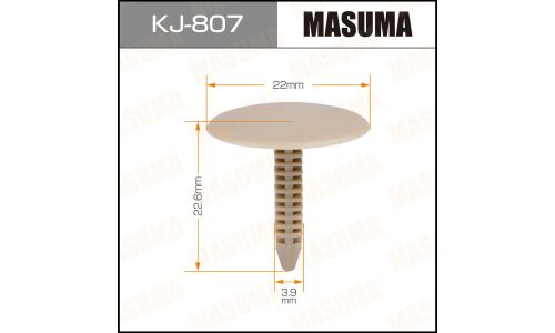 Клипса крепёжная обшивки салона Masuma, для Mitsubishi, арт. KJ-807