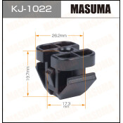 Клипса крепежная Masuma KJ-1022 (OEM 91531-S10-003)
