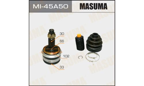 ШРУС Masuma, передний, наружный, 33x66x30x50мм, арт. MI-45A50