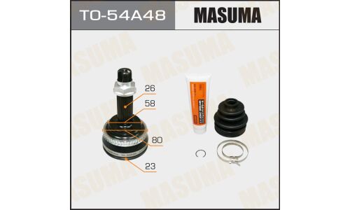 ШРУС Masuma, 23x58x26x48мм, арт. TO-54A48