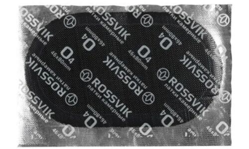Заплатки ROSSVIK O-4, овальные, 46x80мм, для ремонта камер, арт. O.4.P.100.