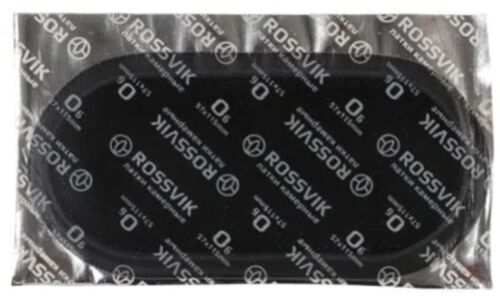 Заплатки ROSSVIK O-6, овальные, 57x115мм, для ремонта камер, 50 шт, арт. O.6.P.50.