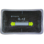 Заплатки ROSSVIK R-12, прямоугольные, кордовые (1 слой), для ремонта шин, 70х120мм, арт. R.12.B.10.
