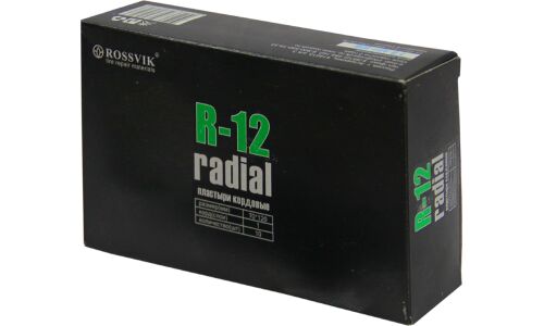 Заплатки ROSSVIK R-12, прямоугольные, кордовые (1 слой), для ремонта шин, 70х120мм, арт. R.12.B.10.