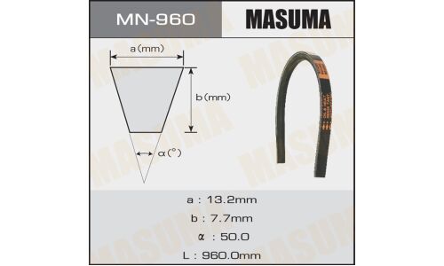 Ремень клиновидный "Masuma"  OEM_11720-1P001