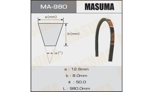 Ремень клиновидный "Masuma" OEM_90916-02447