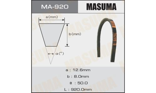 Ремень клиновидный "Masuma"  OEM_90916-02237