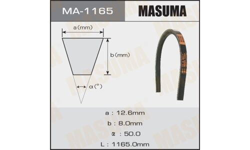 Ремень клиновидный "Masuma"  OEM_R17-18-381