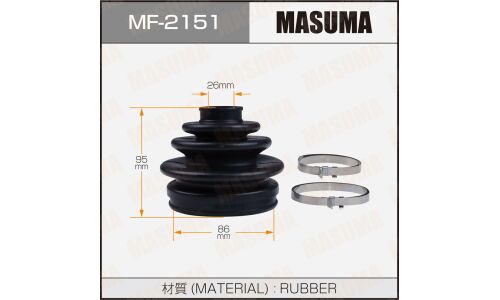 Пыльник привода Masuma, резина, арт. MF-2151
