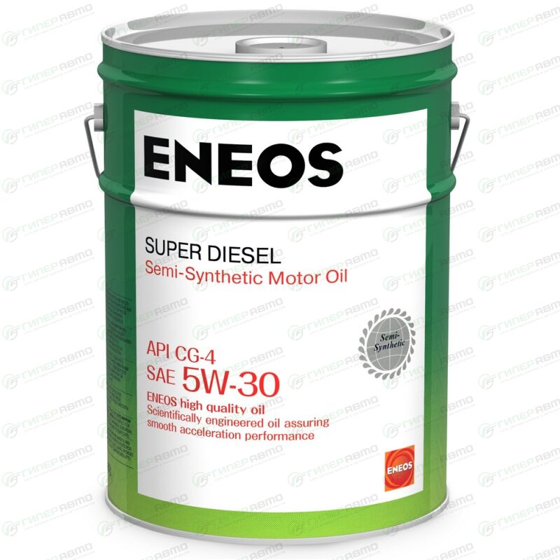 Масло моторное Eneos Super Diesel 5w30 полусинтетическое, CG-4, для ...