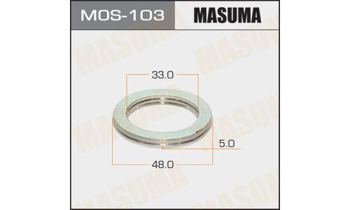 Кольцо уплотнительное выхлопной трубы Masuma, 33x48мм, арт. MOS-103