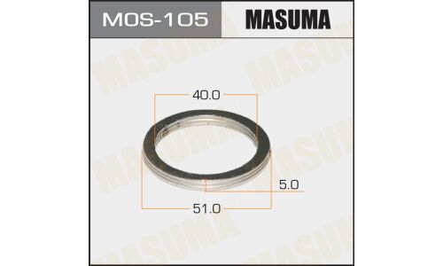 Кольцо уплотнительное выхлопной трубы Masuma, 40x51мм, арт. MOS-105