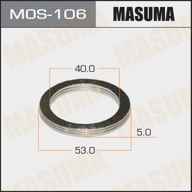 

Упл.кольцо под выхл.коллект. "MASUMA" 40 х 53*