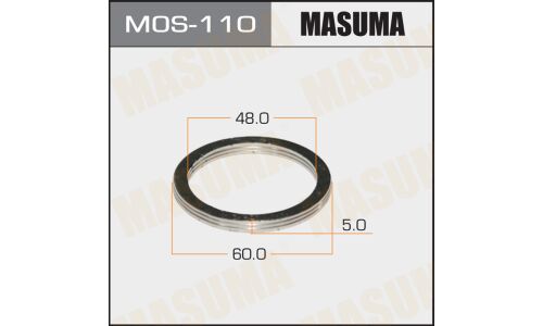 Кольцо уплотнительное выхлопной трубы Masuma, 48x60мм, арт. MOS-110