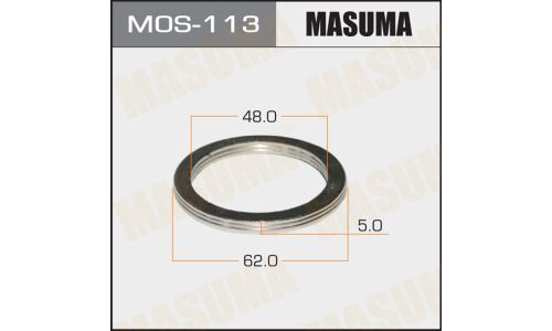 Кольцо уплотнительное выхлопной трубы Masuma, 48x62мм, арт. MOS-113