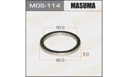 Кольцо уплотнительное выхлопной трубы Masuma, 50x62мм, арт. MoS-114