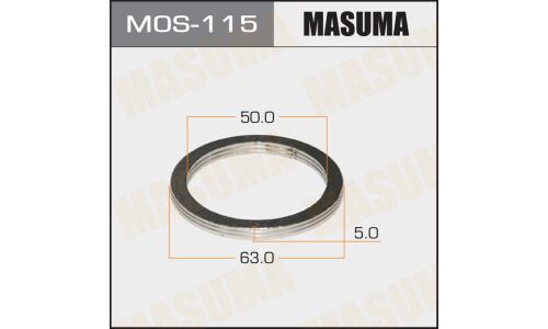 Кольцо уплотнительное выхлопной трубы Masuma, 50x63мм, арт. MOS-115