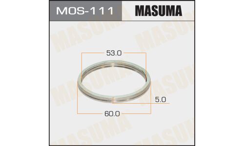 Кольцо уплотнительное выхлопной трубы Masuma, 53x60мм, арт. MOS-111