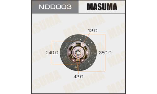 Диск сцепления Masuma (380х240х12х42мм), арт. NDD003