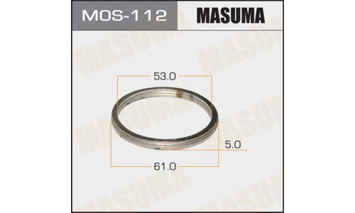 Кольцо уплотнительное выхлопной трубы Masuma, 53x61мм, арт. MoS-112