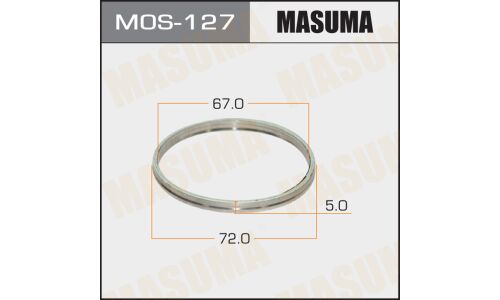 Кольцо уплотнительное выхлопной трубы Masuma, 67x72мм, арт. MOS-127
