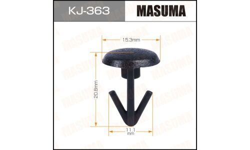 Клипса крепёжная фартука крыла Masuma, для Toyota, арт. KJ-363