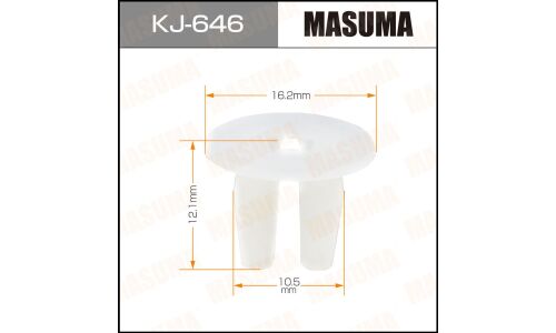 Клипса крепёжная бампера Masuma, для Nissan, арт. KJ-646