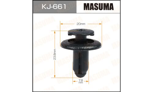 Клипса крепёжная деталей кузова Masuma, для Nissan, Toyota, арт. KJ-661
