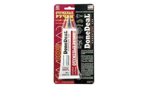 Клей-герметик DoneDeal Stretchable Adhesive Sealant, многоцелевой, эластичный, туба 82г, арт. DD6770