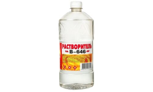 Растворитель Вершина B-646, для снятия лакокрасочных покрытий и разбавления эмалей и лаков, 1л