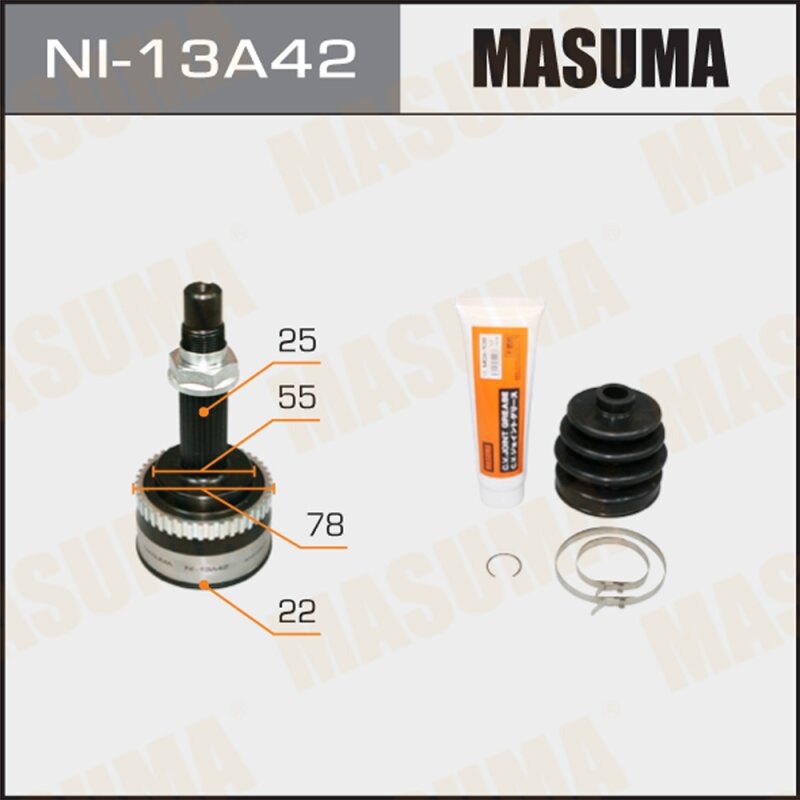 

ШРУС MASUMA 22x55x25x42 NI-13A42