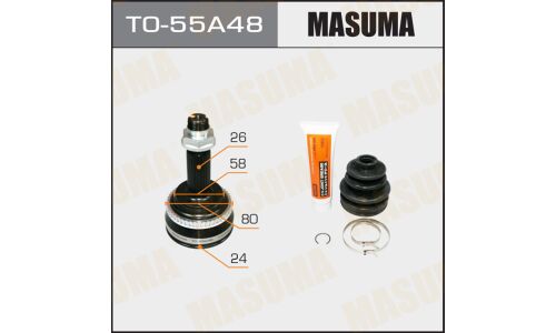 ШРУС Masuma, наружный, 24x58x26x48мм, арт. TO-55A48