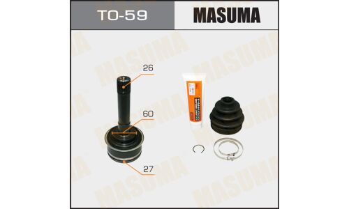 ШРУС Masuma, наружный, 27x60x26мм, арт. TO-59