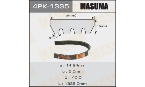 Ремень ручейковый MASUMA 4PK-1335