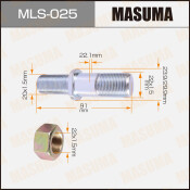 Шпилька колесная Masuma MLS-025, для грузовиков Mitsubishi Fuso, M22x1.5(R), M20x1.5(L), длина 91.1мм