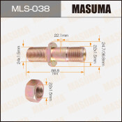 Шпилька колесная Masuma MLS-038, для грузовиков Isuzu, M22x1.5(R), M24x1.5(R), длина 88.8мм