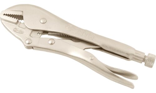 Зажим ручной SATA, с фиксатором, максимальное раскрытие 51мм, длина 7" (185мм), арт. 71202