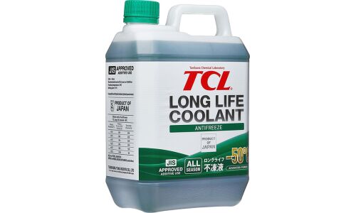 Антифриз TCL Long Life Coolant Green, LLC, зелёный, -50°C, 2л, арт. LLC00734