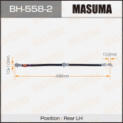 Шланг тормозной Masuma для Nissan X-Trail / Primera, задний, левый, арт. bh-558-2 Шланг тормозной Masuma для Nissan X-Trail / Primera, задний, левый, арт. bh-558-2