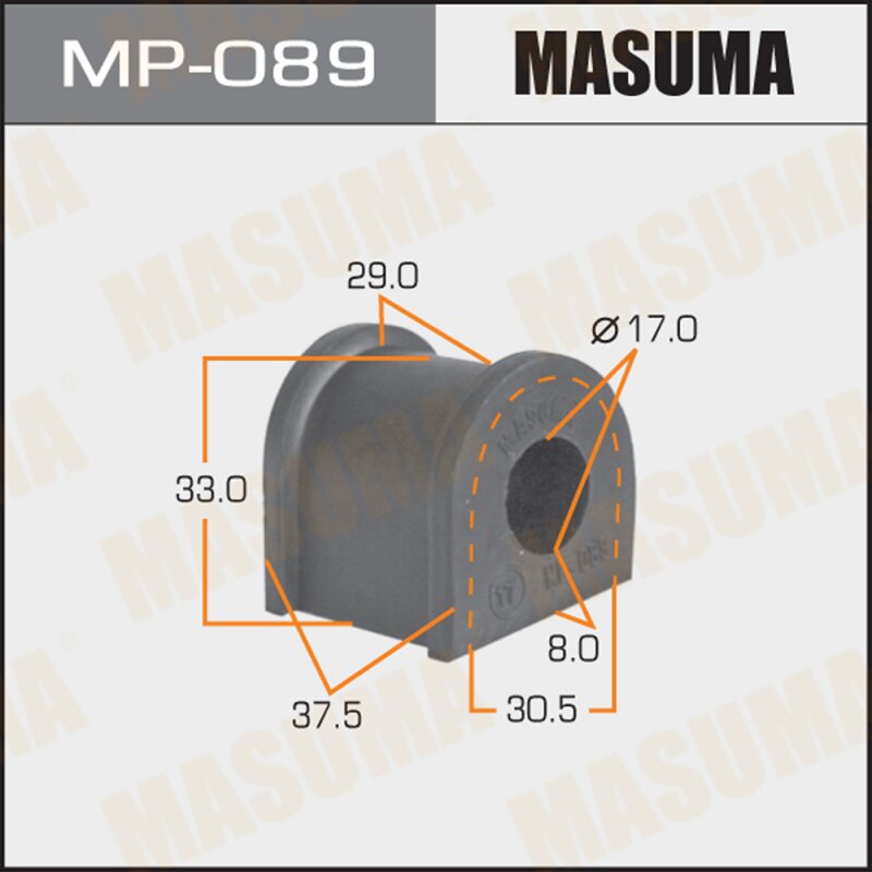 

Втулка стабилизатора "Masuma" /rear/ Celica ST182,183 ..GTR,CV
