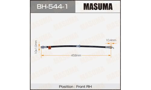 Шланг тормозной Masuma для Toyota Harrier, передний, правый, арт. bh-544-1