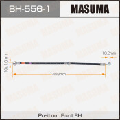 Шланг тормозной Masuma для Nissan X-Trail, передний, правый, арт. bh-556-1 Шланг тормозной Masuma для Nissan X-Trail, передний, правый, арт. bh-556-1