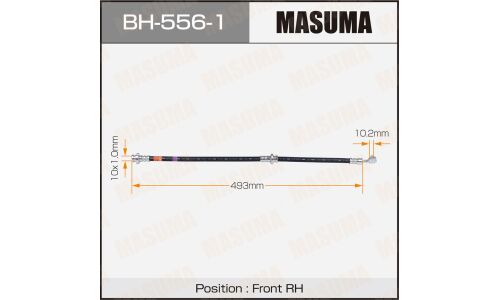 Шланг тормозной Masuma для Nissan X-Trail, передний, правый, арт. bh-556-1