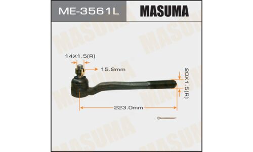Наконечник рулевой тяги Masuma, левый, арт. ME-3561L
